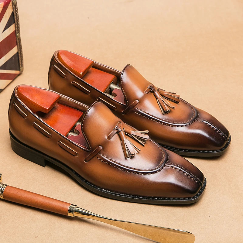 Northyce - Windsor Loafer aus echtem Leder - Braun