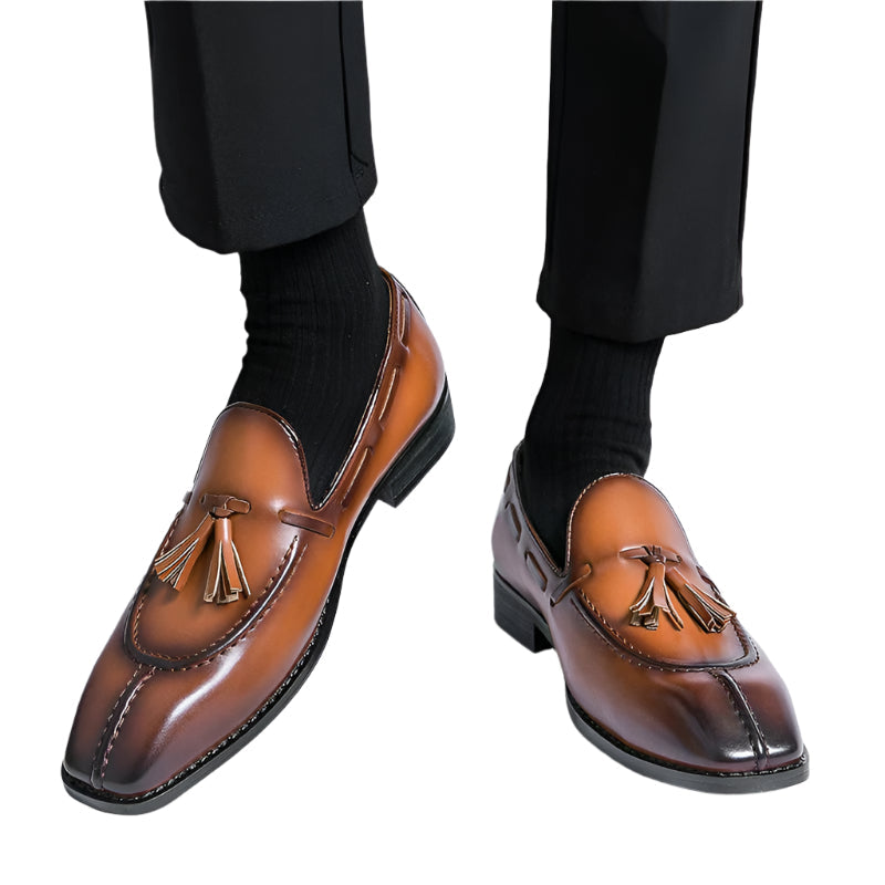 Northyce - Windsor Loafer aus echtem Leder - Braun