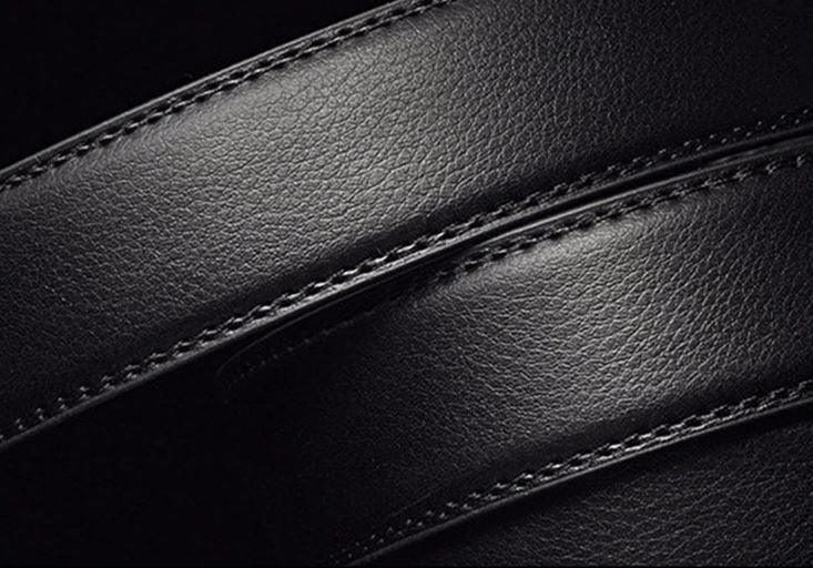 Northyce - Herren Gürtel aus Premium-Leder mit Automatischer Schnalle – Schwarz