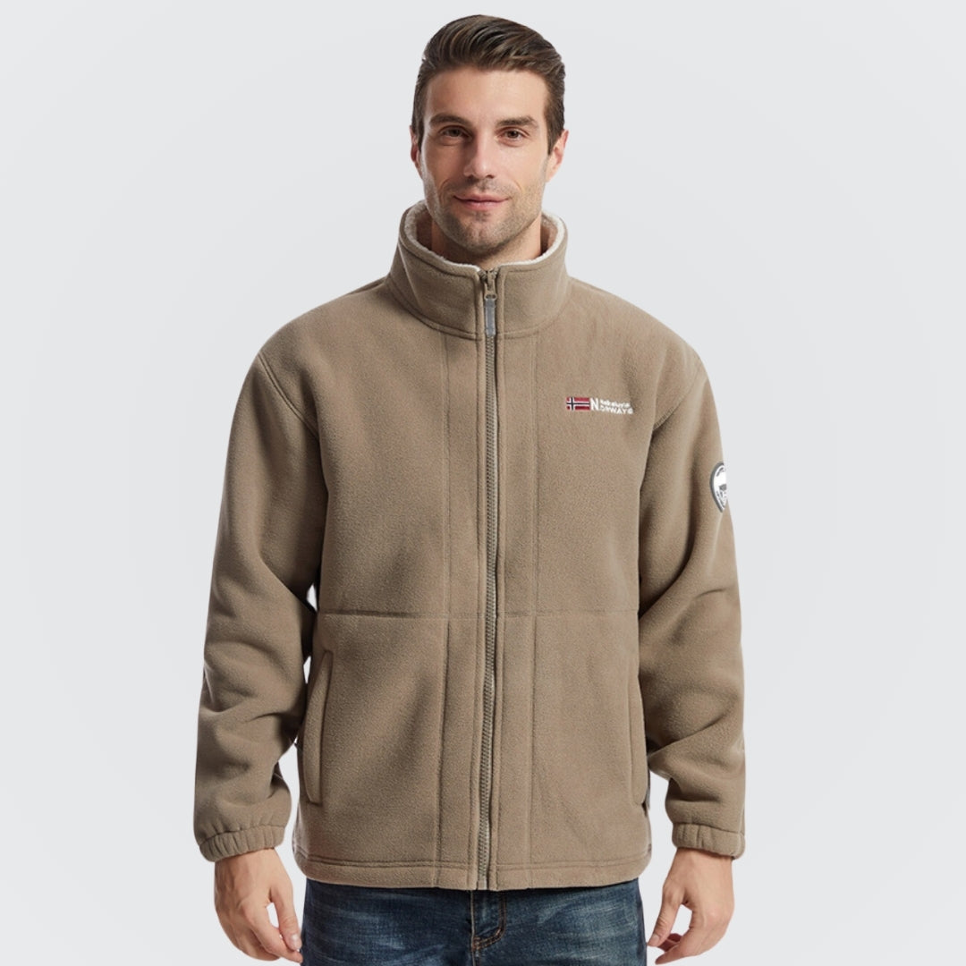 Jaqueta Fleece Masculina de Lã Polar Norway