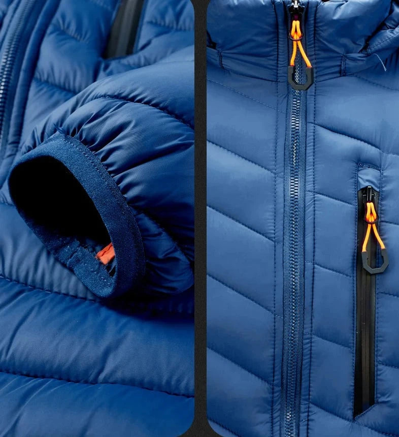 Jaqueta Puffer Masculina Capuz Removível